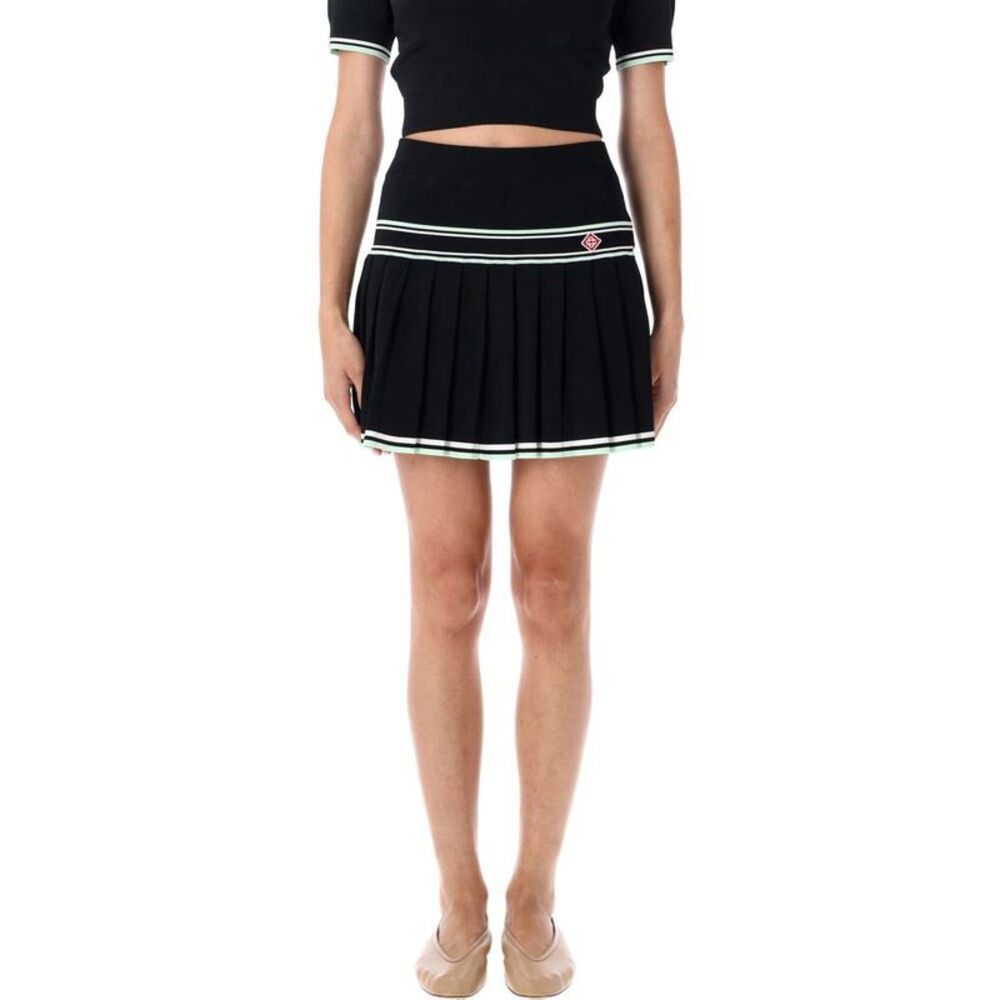 CASABLANCA Pleated Tennis Skirt Women BLACK Skirts